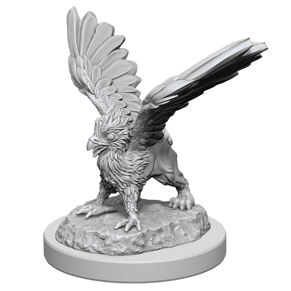 D&D Unpainted Miniature Griffon Hatchlings