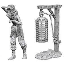 WizKids Deep Cuts Unpainted Miniatures Hanging Cage