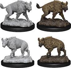 Wizkids Deepcuts Unpainted Miniatures Hyenas