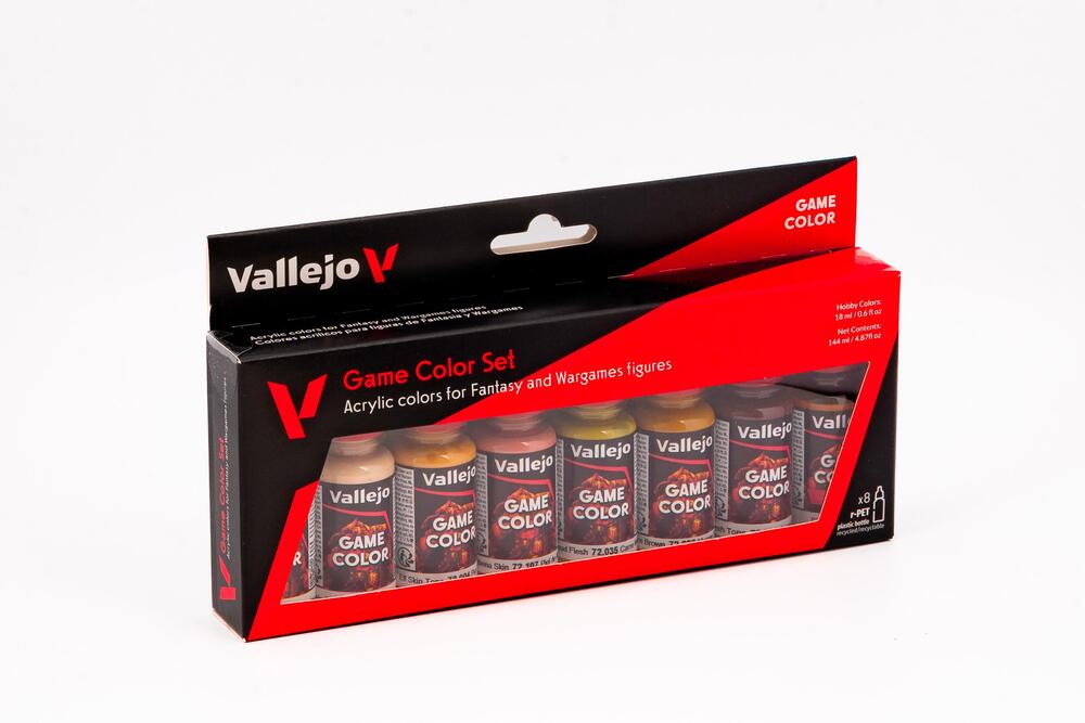 Vallejo – Game Color – 8 Colors set – Skin Tone