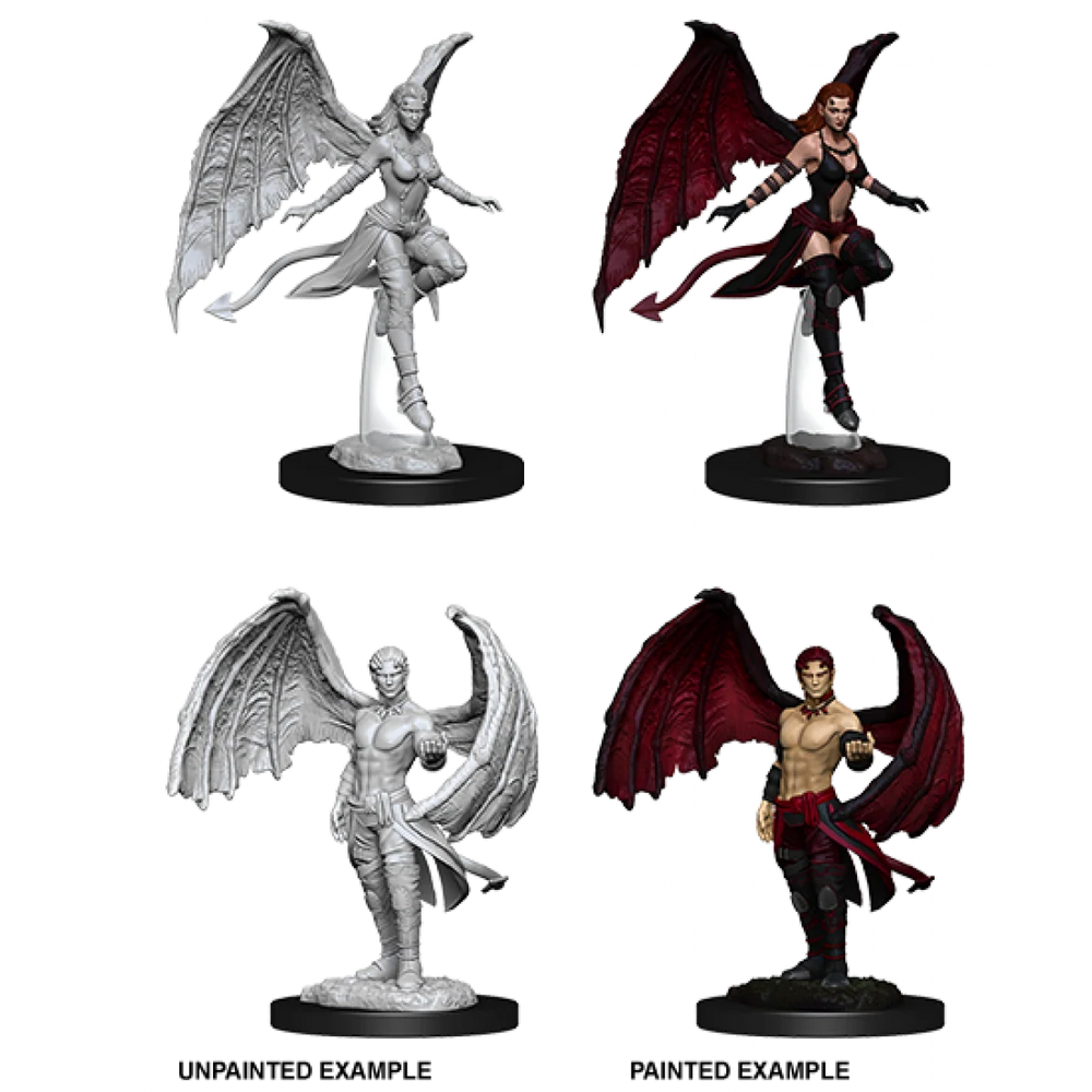 D&D Nolzurs Marvelous Unpainted Miniatures Succubus & Incubus