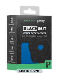 Palms Off Gaming Blackout Deck Sleeves Standard Size 100pc Matte