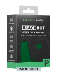 Palms Off Gaming Blackout Deck Sleeves Standard Size 100pc Matte