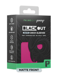 Palms Off Gaming Blackout Deck Sleeves Standard Size 100pc Matte