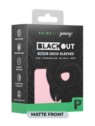 Palms Off Gaming Blackout Deck Sleeves Standard Size 100pc Matte