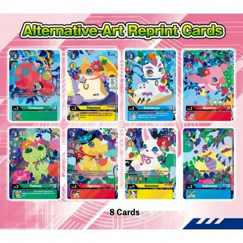 Digimon Card Game Playmat and Card Set 2 - Floral Fun (PB-09)