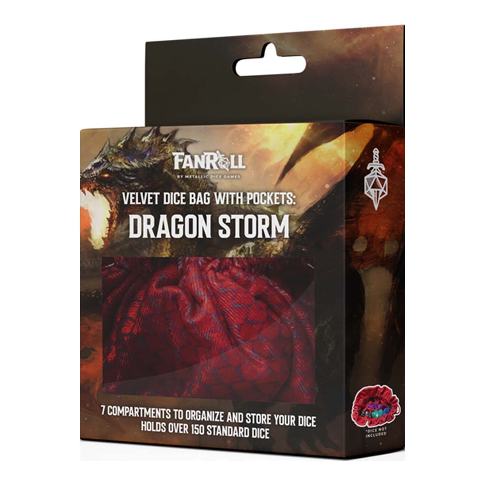 MDG – Dragon Storm Velvet Compartment Dice Bag