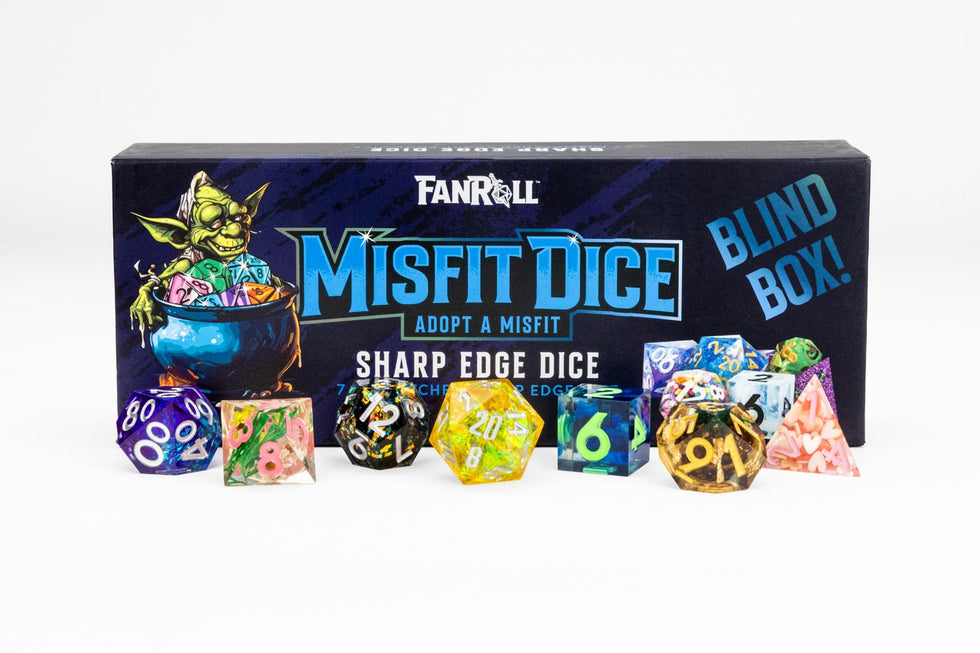 MDG – Fanroll Mystery Misfit Sharp Edge Resin Polyhedral Dice Set