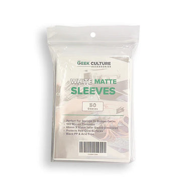 Geek Culture 50 Sleeves - White