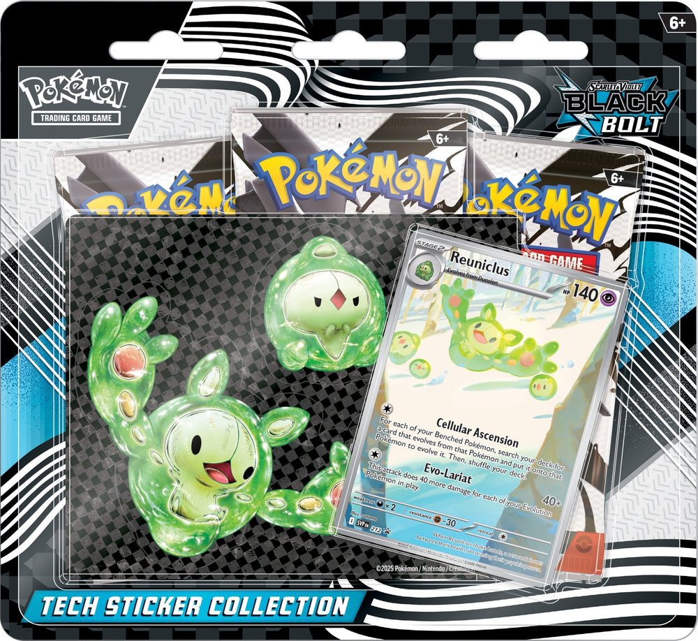 PKM Tech Sticker Blister - Black Bolt