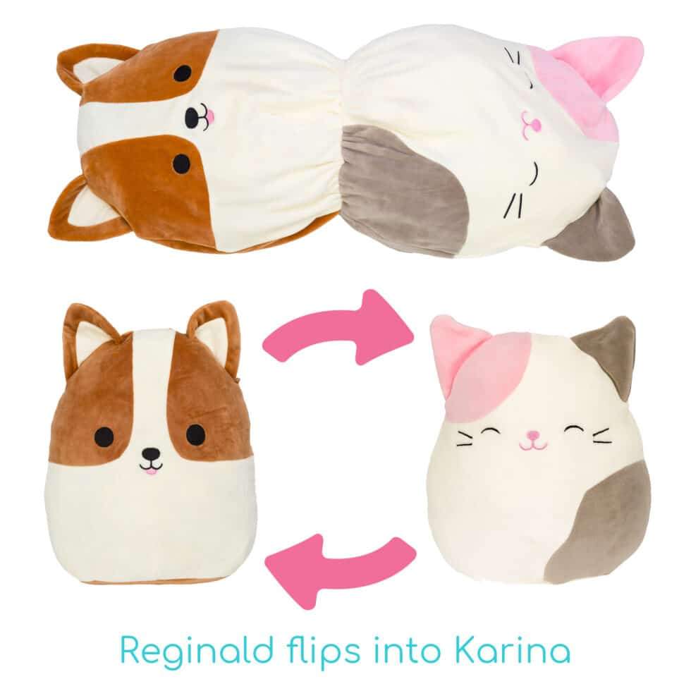 Squishmallows flip 12" - Reginald / Karina
