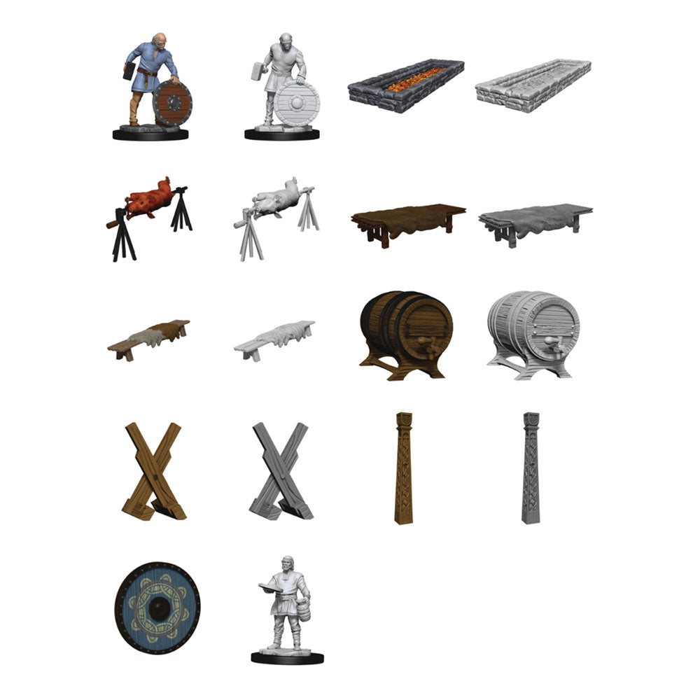 Wizkids Deep Cuts Unpainted Miniatures: Vikings