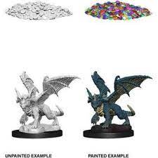 D&D Nolzurs Marvelous Unpainted Miniatures Blue Dragon Wyrmling