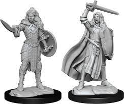D&D Miniature Figurine - Female Human Champion