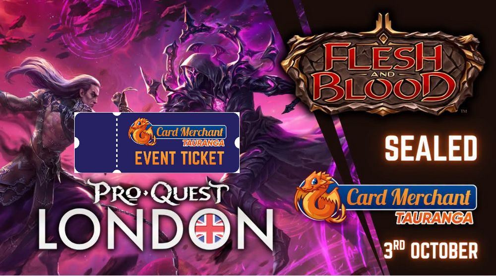 Flesh And Blood Pro Quest: London (Sealed) Card Merchant's Flight Path to Pro Tour: London! Ticket